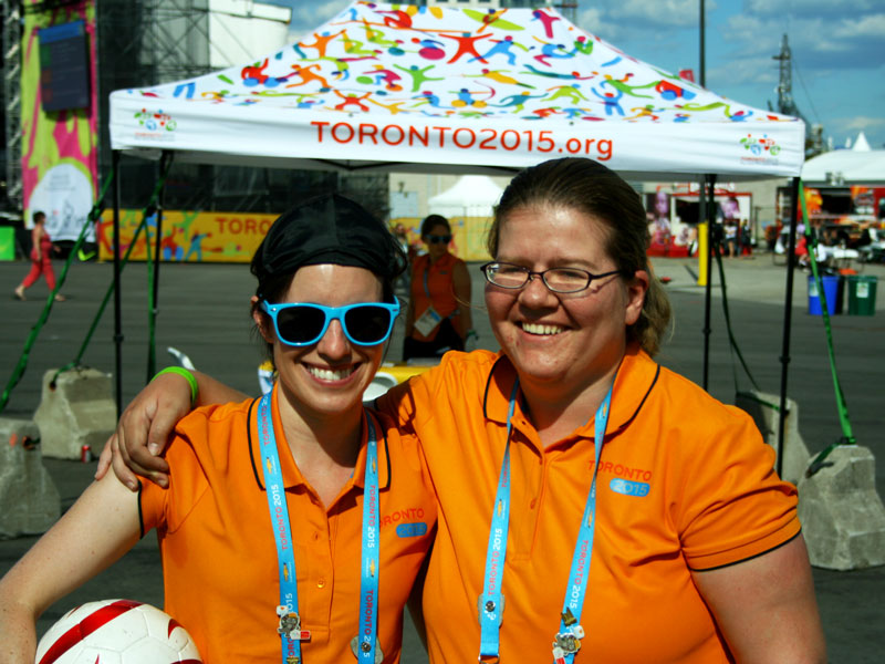 cicely and ana, volunteers