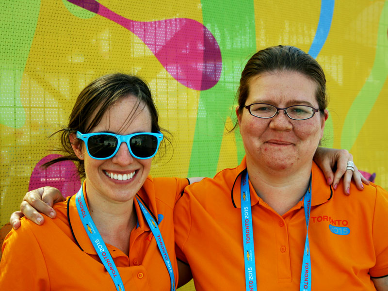 cicely and ana, volunteers