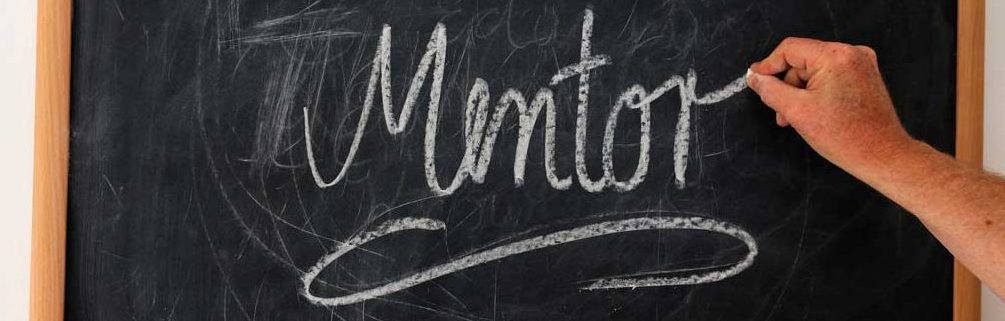 Mentor written on a blackboard