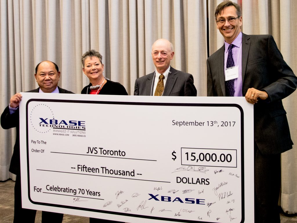 2017 JVS AGM XBASE Cheque Presentation 