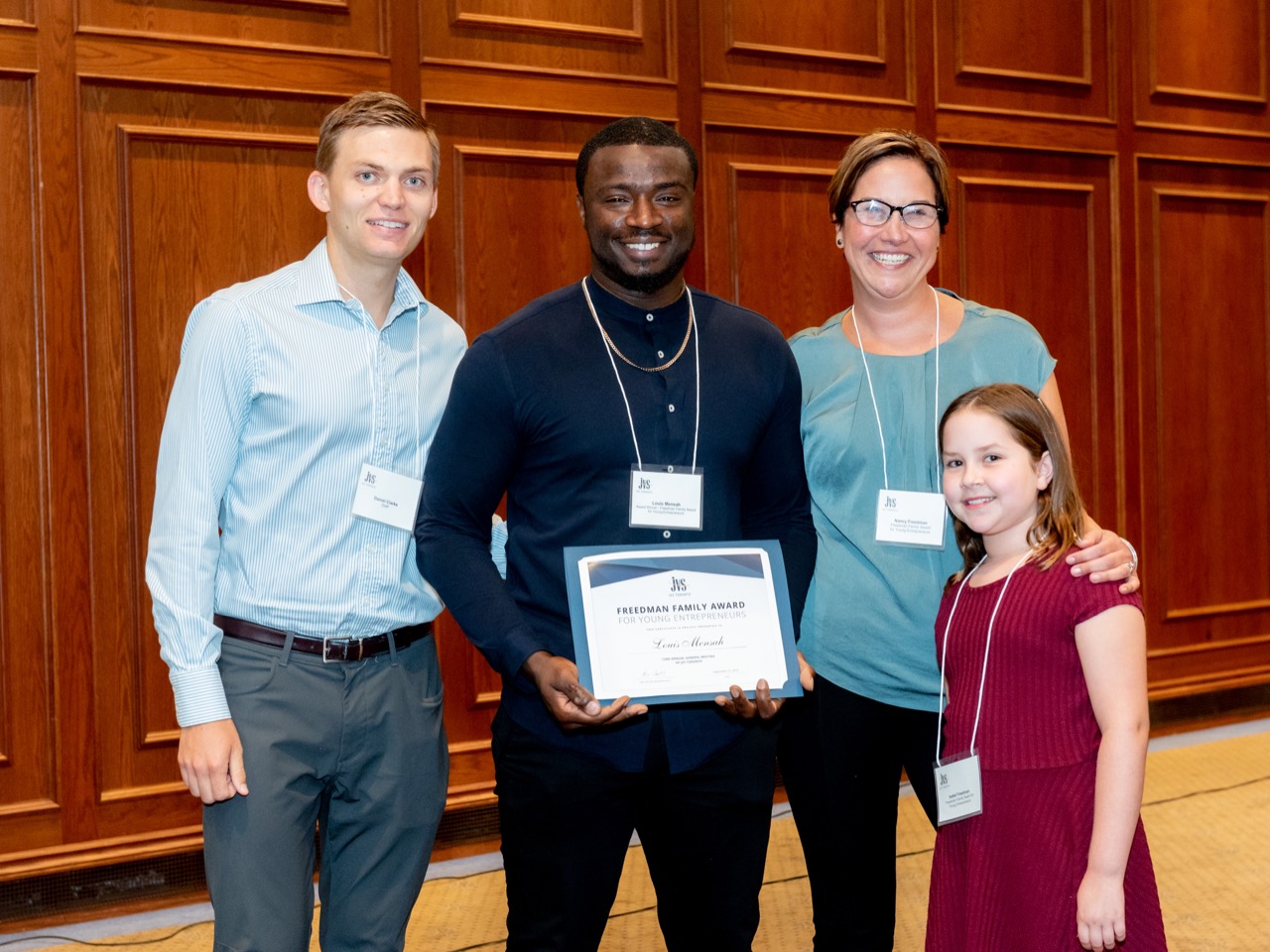 Photo of award winner